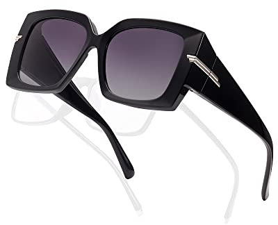 SIPHEW Polarisiert Überzieh Sonnenbrille für Brillenträger Damen Herren, Überbrille Clip on Normale Brille UV400 Schutz
