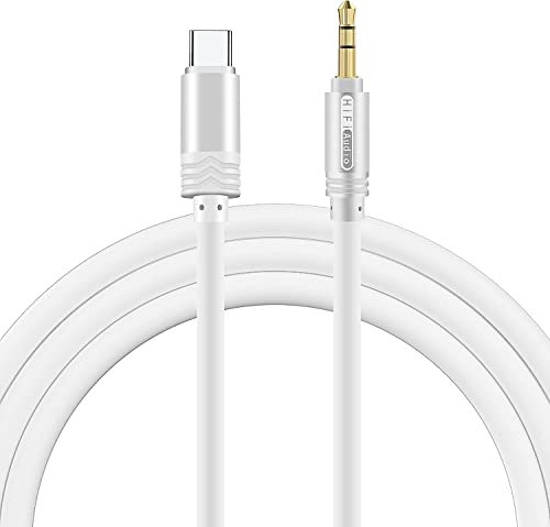 SIQIWO USB C to 3.5mm Audio Aux Jack Cable 2M, USB Type C to 3.5mm Headphone Stereo Cord Car For Samsung Galaxy S23 S22 S21 Ultra S20 FE S20 Z Flip 3 Tab S8 Note 20 Oneplus Pixel 7 Pro Poco F4