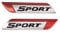 1 paio di emblema sportivo auto parafango laterale adesivo distintivo in metallo emblema decalcomanie per sport