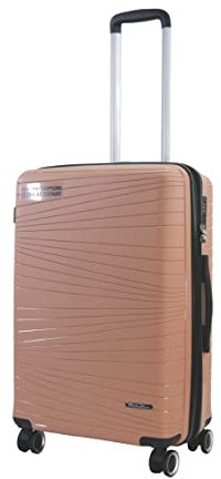 METZELDER Square (Rose Gold (Golden Pink), M (mediume) 64L/76L- 66 x 42 x 27cm - 3.5kg)