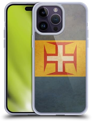 Head Case Designs Madeira Maderisch Vintage Fahnen 5 Gelhülle [Militärischer Schutzgrad] Kompatibel Mit Apple iPhone 14 Pro Max Und Kompatibel Mit MagSafe
