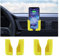JNNJ 2PCS Selbstklebende Handy Wandhalterung, Selbstklebende Wandhalterung Handy Ladehalterung, Handyhalter Auto, Kompatibel mit Allen Mobiltelefonen(Gelb)