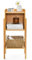 COSTWAY Bücherregal, Bambus Standregal mit 3 Ebenen, Regal stehend, A-förmiger Rahmen, Kinderregal für kleine Räume, Schlafzimmer, Wohnzimmer (3 Ebenen)