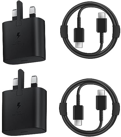 Samsung USB C Charger and Plug, BIHPJD 2PC 25W PD3.0&PPS Wall Fast Charger with 2M Type C Fast Charging Cable Adaptor Compatible for Samsung Galaxy S22/S21+ fe 5G/S20 Ultra/Z Flip/Z Fold 3/Note 20/10