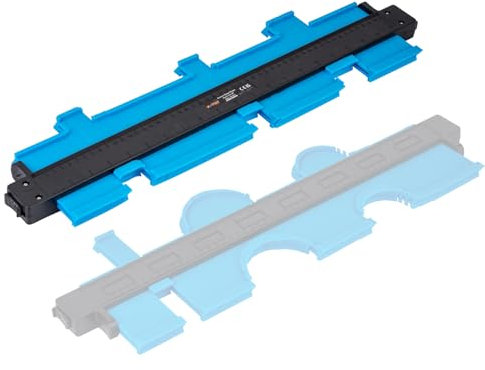 KATSU Strumento di misurazione del contorno 20 con blocco, modello di duplicatore di forme irregolari multifunzionale, per misurazione del contorno di tracciamento della lavorazione del legno