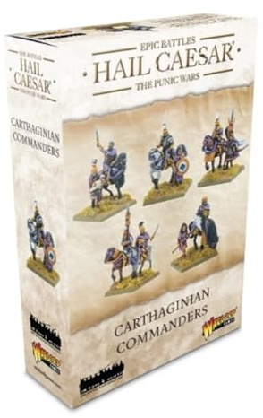 Warlord Games Carthaginian Commanders - Epische Miniaturen für Hagel Caesar Hochdetaillierte Punic Wars Ära für Table-top Wargaming