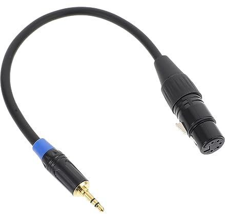 Parliky Audio Adapterkabel 3,5mm Stecker 5-polige Buchse Für Mischpulte Schwarz 30cm Robust Für Kameras Und Audioplayer Hohe Klangqualität