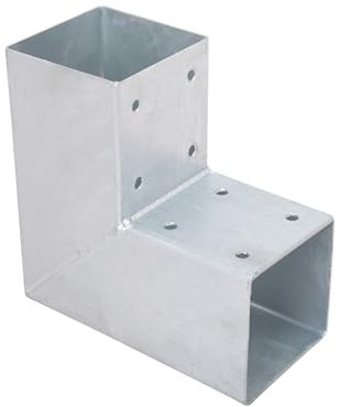 HOLZVERBINDER HEB-030 L-FORM FÜR 70x70 MM BALKEN - PFOSTENECKE - PFOSTENSCHUH - PFOSTENVERBINDER (ROG garden-line, verzinkter Stahl)