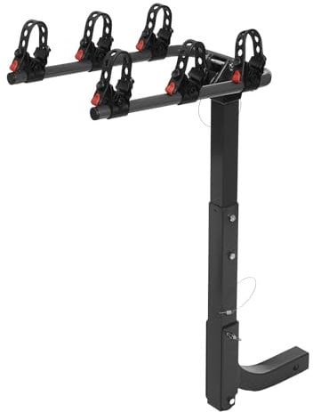 Qussse Porte-vélos - Porte-vélos - Porte-vélos arrière - Pour 1 vélo - Jusqu'à 70 kg - Pour voitures, camions, camionnettes et SUV - Noir