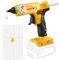 Pistola per Colla a Caldo da 100 W, Compatibile con Batteria Dewalt da 18/20 V, con 12 Bastoncini di Colla, Pistola per Colla a Caldo per Fai da Te (Senza Batteria, Caricatore)