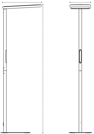 SOLLA Lampada da terra a LED per ufficio, luce diurna, lampada da ufficio, lampada da terra Uplight e downlight, 80 W + 40 W UGR≤16, adatta per uffici, biblioteche, cameretta dei bambini, sale