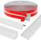 4M Peel and Stick Moulding, Self Adhesive Wall Corner Protectors, Shock Protection Skirting Board PVC Inside Outside Corner Trim, Flexible Moulding Trim, Cuttable Edging Tape for Decorative Strips