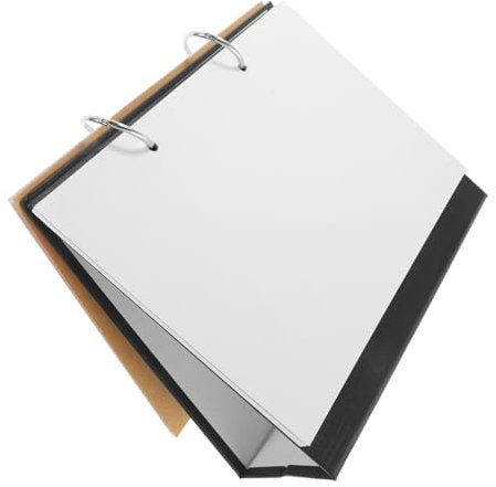 SHOWERORO Diy Blank Desk Calendar Block Calendar Flip for Home Office Photo Pages Diy for Craft and Drawing Agenda Notepad for Office Table