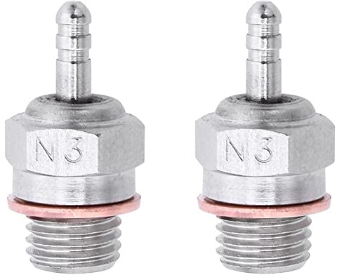 Qusedwey 2Piece Glühkerzen Hot Spark Motor Ersatzteile Zubehör für Nitro Truck Replace OS RC Car 70117 N3