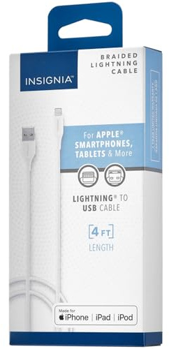 Apple Lightning Charging Cable – MFi Certified Braided & Magnetic for iPhone, iPad – Fast Sync & Charge, Durable USB to Lightning Cord – Multiple Lengths (USB to Lightning Cable 4 ft)