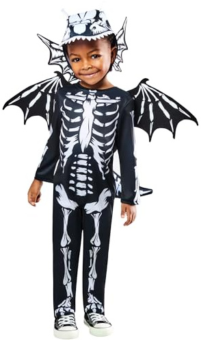 Rubies Official Dragon Skeleton Child Costume, Fancy Dress