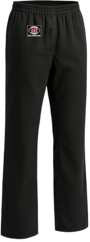 Bay Kampfsporthose Traditional Basic 2025 Schwarz Kinder Erwachsene 6XS-XXL | Kampfsport Baumwollhose Karate Kickboxen Kung Fu Kick Pant 8 Unzen elastischer Gummizugbund mit Tunnelzug für sicheren Halt