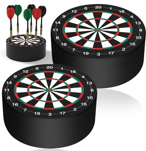 Dart-Halter 2 Stück Dartpfeile Halterung, Mini-Dartstation, Platzsparender Dartständer für Steeldarts, Professionelle Dartboard-Zubehör, Schwarz