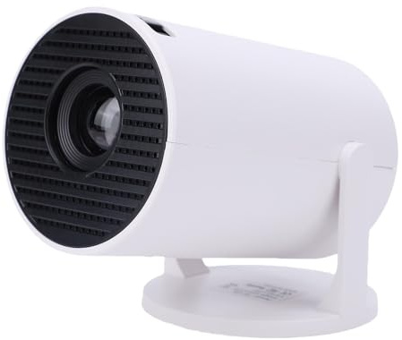 Annadue Projecteur de Cinéma Maison, Système de Divertissement Multiport avec connectivité WiFi, Fonctionnement Silencieux, Rotation à 240°, Son Immersif, pour Présentation Vidéo de Film