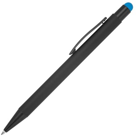 Livepac-Office Touchpen Kugelschreiber/aus Metall/Stylusfarbe: hellblau