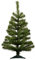 Harbour Housewares 2 Fuß Weihnachtsbaum - 58 cm/2 Fuß - Grün - 1 Stück - Innen-Desktop, Kleiner Weihnachtsbaum aus Kiefernholz, künstlicher Weihnachtsbaum mit Ständer, Mini-Tischdekoration