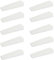 10 x sossai® Türkeil | TSK95 | Türstopper aus Hartgummi | Farbe: Weiß