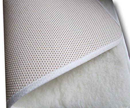 Yogamatte Sportmatte Pilatesmatte aus Wolle (Merinowolle (weiß), 50x70)