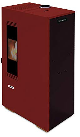 STUFA A PELLET MOD. MINI 5 KING BORDEAUX MADE IN ITALY
