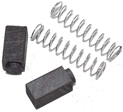 Ufixt Black & Decker Lot de 2 balais de charbon de rechange pour outils électriques et tondeuse à gazon 6,3 x 6,3 x 13 mm