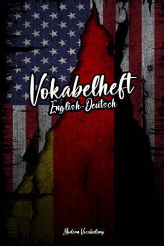 Vokabelheft Englisch Deutsch: Dreispaltiges Vokabelheft | Schreibe dein Wörterbuch | English lernen Buch | A5 (6x9) | Wörterbuch selber schreiben