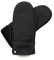 Hand Gewand by Weikert Lammfell-Fäustlinge aus australischem Merino Lammfell, extra weich, handgenäht, Herren, Lammfellhandschuhe, Fausthandschuhe, Lederhandschuhe (9, Schwarz)