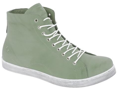 Andrea Conti Damen High Top Sneaker, Peppermint, 40 EU