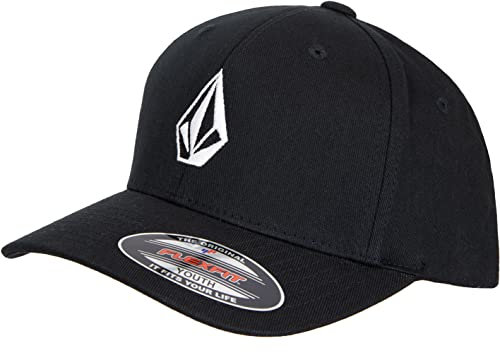 Volcom Full Stone Flexfit Cap Kinder (Youth, Black)