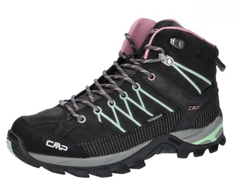 CMP Damen Trekking Shoes Rigel Mid Wmn Trekkingschuhe Wp, 42, Piombo Orchidea 1, EU