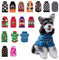 CuteBone Blauer Hundepullover Schneeflocken-Strick-Welpenkleidung für kleine Hunde, Gemütliche Sweatshirts Winterjacken und -mäntel für Hunde mit Loch für die Leine DS72XS-DE