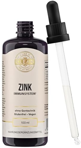 i like it clean - Zink flüssig - 7,5 mg - 100 Milliliter - Glutenfrei, Vegan, ohne Gentechnik - trägt zur normalen Funktion des Immunsystems bei