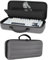 Growalleter Funda de transporte para teclado, 87-98 teclas, teclado mecánico para juegos, funda rígida de protección, 39 x 18,5 x 5 cm, gris