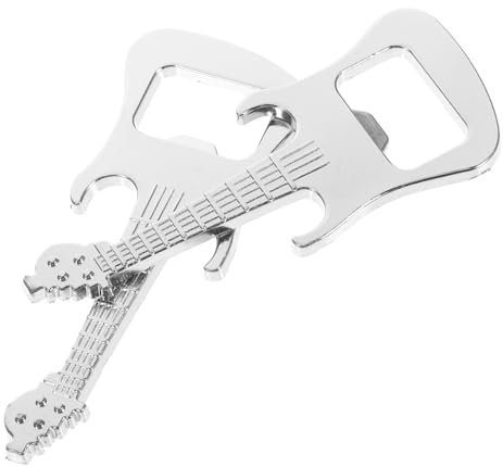 2 Pièces Tire-bouchon Guitare Ouvre-bouteille De Bière Décoratif Ouvreur De Bière De Fête Ouvre-boisson Soda Ouvre-bouteille De Bière Pour Bar Décapsuleur Guitare Acier Inoxydable iplusmile
