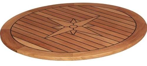 Boot & Motor Teak-Tischplatte Circle Ø65cm