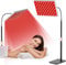 Morfone Rotlichtlampe Infrarotlampe - Tri-Wellenlängen (660/850/940nm) mit 200 LEDs & 5 Helligkeiten, Großes Wärmelampe-Panel + Verstellbarer Ständer für Wohltuende Wärme an Gesicht & Körper