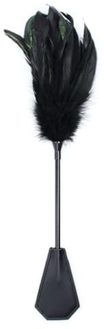 Feather Tickler Adult Spanking Paddle Feather Sex Teaser Adult Whip PU Leather Flogger Paddle Sex Toys, Role Play Tickling Romantic Flirting