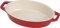 Tabuleiro oval 29cm da Staub - Vermelho