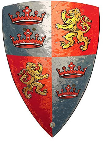 Liontouch - Prinz Löwenherz Schild - Für Kinder von 3-8 Jahren | Mittelalterliches Schaumstoffspielzeug für Abenteuer im Königreich | Sicheres Zubehör für Jungen für Verkleidung & Rollenspiele