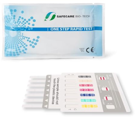 10x Multi Drogentest 10 Drogenarten Urin Multidrogentest Schnelltest THC Cannabis Kokain Opiate Urin Urintest Drogen Schnelltest schnelltester teststreifen Drogenschnelltest Drug Test Kit selbsttest