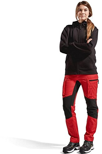 Blakläder Damen-Bundhose Stretch, 1 Stück, C38, rot / schwarz, 715918455699C38