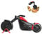GuDoQi Rotella Tagliapizza, Taglia Pizza per Moto Creativa in Acciaio Inox, Tagliapizza Motociclo, Gadget da Cucina Cool (21,5 cm)