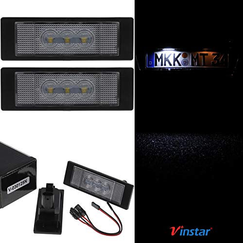 VINSTAR LED Kennzeichenbeleuchtung HIGH Power kompatibel mit E81 E87 F20 E63 E64 F12 F13 F06 E85 E86 F06 GC E86 Z4 M