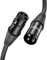 NUOSIYA Cavo XLR Bilanciato, 2 Pacchi per Microfono, da XLR 3 Pin Maschio a Femmina, per Registratore da Studio, Mixer, Sistema di Altoparlanti, Alimentazione Phantom (2m)