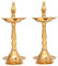 NOBILITY Messing Öllampe Diya 10 Zoll Kerala Traditionelle Samai Deepak Lampe Kutthu vilakku Panchmahal Deepam für Pooja Mandir Diwali Indische Hochzeit Rückkehr Geschenkartikel Puja Set 2 Stück
