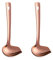 Soßenlöffel Länge 22 cm Edelstahl 18/10 Saucenlöffel, roségold Farbe Schöpflöffel Ladle Spoon 2 Stück Gießlöffel, Breite 8.4 cm Groß Suppenlöffel Servierlöffel mit Hängendes Loch